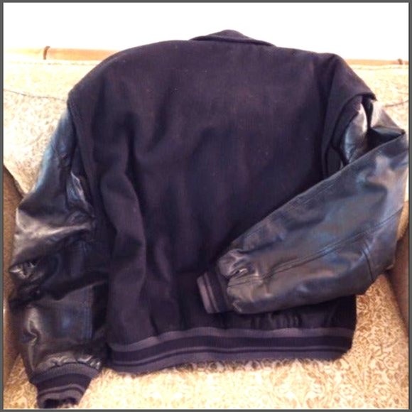 SNAP-ON 75th Anniv. Men's XL Black Wool & Leather Vintage Jacket ~ (1995) ~ EVC - Picture 2 of 14